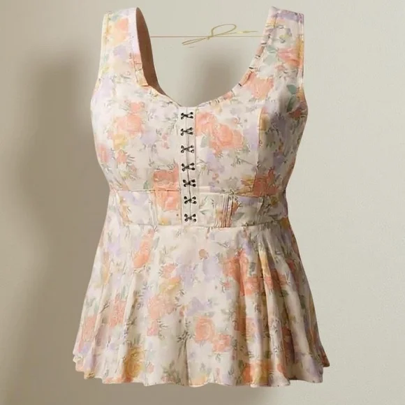 TORRID Babydoll Challis Corset Top NWT Size 2X - Picture 9 of 10